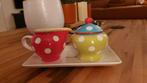 Melkkan en suikerpotje spiegelburg handmade, Huis en Inrichting, Keuken | Servies, Overige typen, Ophalen of Verzenden, Zo goed als nieuw