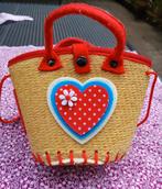 Rieten tasje hartjes, Ophalen of Verzenden, Zo goed als nieuw, Rood