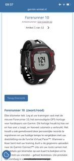Garmin Forerunner 10 (zwart/rood), Garmin forerunner, Hoogte, Ophalen of Verzenden, Waterdicht