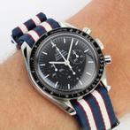 Omega Speedmaster Moonwatch 3572.50.00 42 (Zeer goed/ 1997), Gebruikt, Staal, Polshorloge, Overige materialen