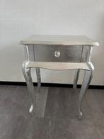 Twee zilveren brocante nachtkastje met laadje., Antiek en Kunst, Curiosa en Brocante, Ophalen