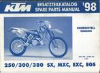 KTM 250 300 380 SX MXC EXC EGS spare parts (4142z), Motoren, Handleidingen en Instructieboekjes, Overige merken