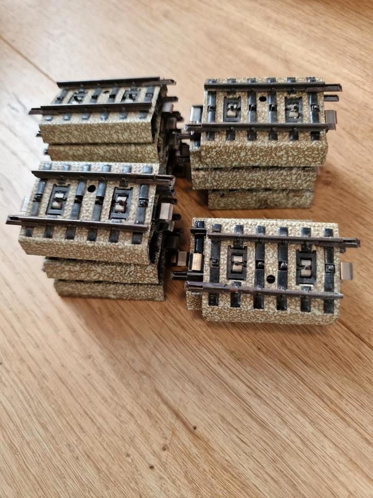 22x Märklin HO Rails Recht #5108 1/4, (prijs per stuk), Hobby en Vrije tijd, Modeltreinen | H0, Gebruikt, Rails, Wisselstroom