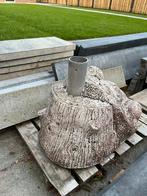 Parasolvoet in boomstam design, Ophalen of Verzenden, Gebruikt, Beton, Overige typen