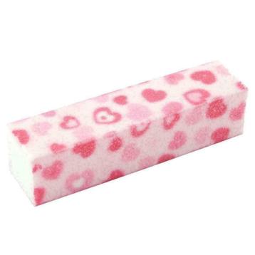 Blokvijl voor nagels 'hartjes', kleur roze, grit 2000. beschikbaar voor biedingen