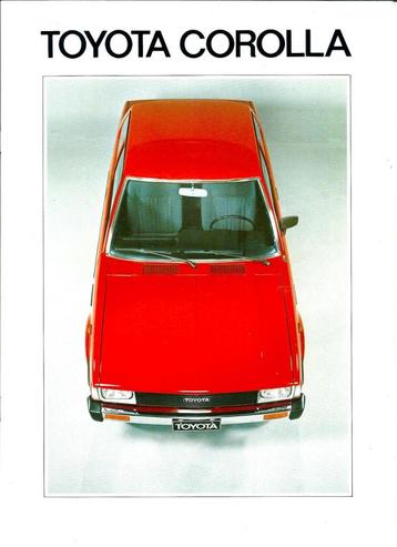 Folder Toyota Corolla 1980