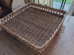 Rieten dienblad vierkant groot, Ophalen, Vierkant, Overige materialen