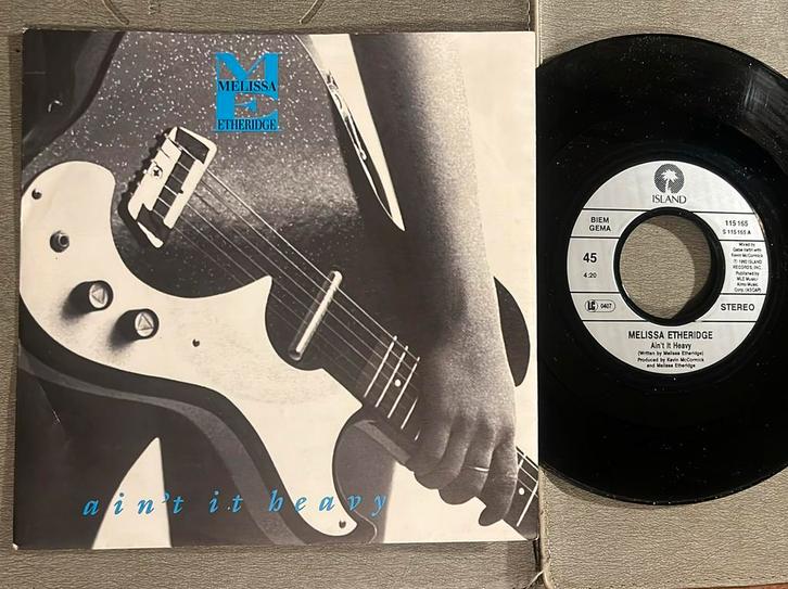 Melissa Etheridge - Ain’t it heavy 7” DE 1992, Cd's en Dvd's, Vinyl Singles, Gebruikt, Single, Pop, 7 inch, Ophalen of Verzenden