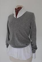 Pauw Madeleine 100% cashmere trui  36/38, Maat 38/40 (M), Verzenden, Zo goed als nieuw, Grijs