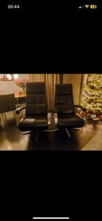 2 relax fauteuils Prominent Twice, Huis en Inrichting, Fauteuils, Ophalen, Minder dan 75 cm, Leer, Zo goed als nieuw