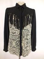 Stoere blouse met franjes.Mt S.Merk Stylist's Own, Kleding | Dames, Ophalen of Verzenden, Zo goed als nieuw, Maat 36 (S)