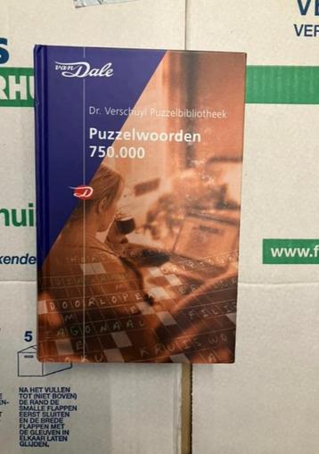 Van Dale Dr. Verschuyl Puzzelwoorden 750. 000 beschikbaar voor biedingen