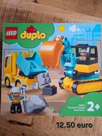 Lego Duplo truck en graafmachine, Ophalen, Zo goed als nieuw, Duplo