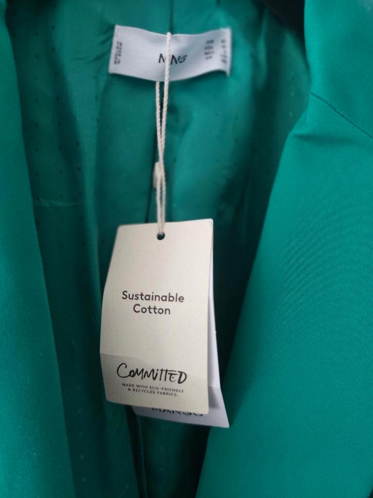 groene Mango blazer jasje nieuw!, Kleding | Dames, Jasjes, Kostuums en Pakken, Nieuw, Jasje, Maat 36 (S), Groen, Ophalen