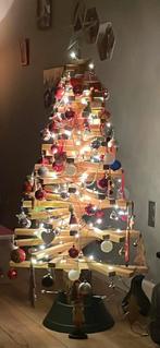 Houten kerstboom inclusief voet, Diversen, Ophalen, Zo goed als nieuw
