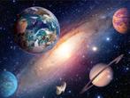 Universe Vlies behang - Planeten behang * Muurdeco4kids, Nieuw, Wanddecoratie, Verzenden