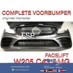 W205 C43 AMG Facelift Voorbumper Mercedes C Klasse bumper CO, Gebruikt, Voor, Mercedes-Benz, Ophalen of Verzenden