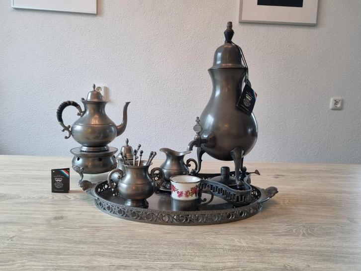 Tinnen Servies met Certificaat, Antiek en Kunst, Antiek | Tin, Ophalen of Verzenden
