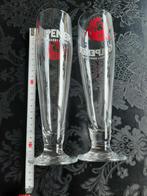 Gulpener voet glazen met opdruk korenwolf, Ophalen of Verzenden, Zo goed als nieuw, Glas of Glazen, Overige merken