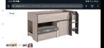 Kinder bed+kast+matras, Huis en Inrichting, Slaapkamer | Bedden, 90 cm, Eenpersoons, Wit, Ophalen of Verzenden