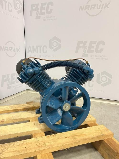 Losse zuigercompressor met 2 cilinders merk Narvik, Doe-het-zelf en Verbouw, Compressors, Nieuw, 6 tot 10 bar, 100 liter of meer