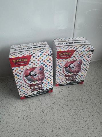 2x Pokémon 151 booster bundle sealed, pps beschikbaar voor biedingen