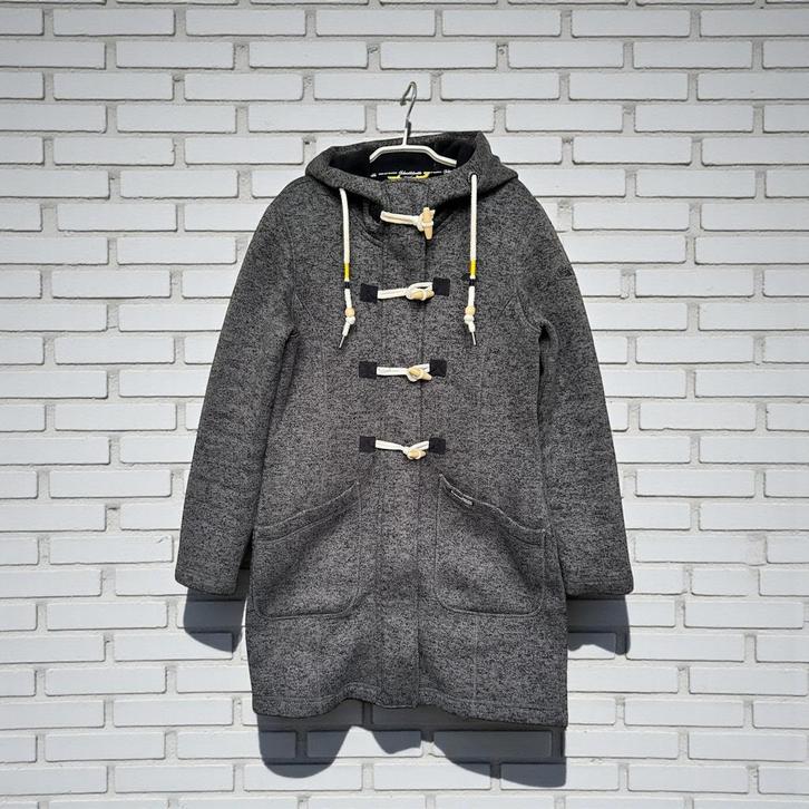 Schmuddelwedda Jas Maat M Grijs Houtje Touwtje, Kleding | Dames, Jassen | Winter, Zo goed als nieuw, Maat 38/40 (M), Grijs, Verzenden