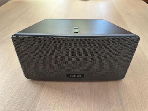 Sonos Play:3 - Zwarte draadloze speaker in topstaat, Audio, Tv en Foto, Luidsprekers, Gebruikt, Front, Rear of Stereo speakers