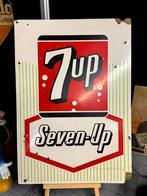 Vintage 7up Reclamebord Seven-Up, Verzamelen, Reclamebord, Gebruikt, ., Ophalen of Verzenden