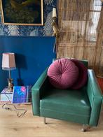 Retro vintage stoel groen, Retro vintage, Minder dan 75 cm, Ophalen of Verzenden, Zo goed als nieuw