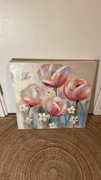Canvas schilderij bloemen, Ophalen of Verzenden, Zo goed als nieuw, Schilderij