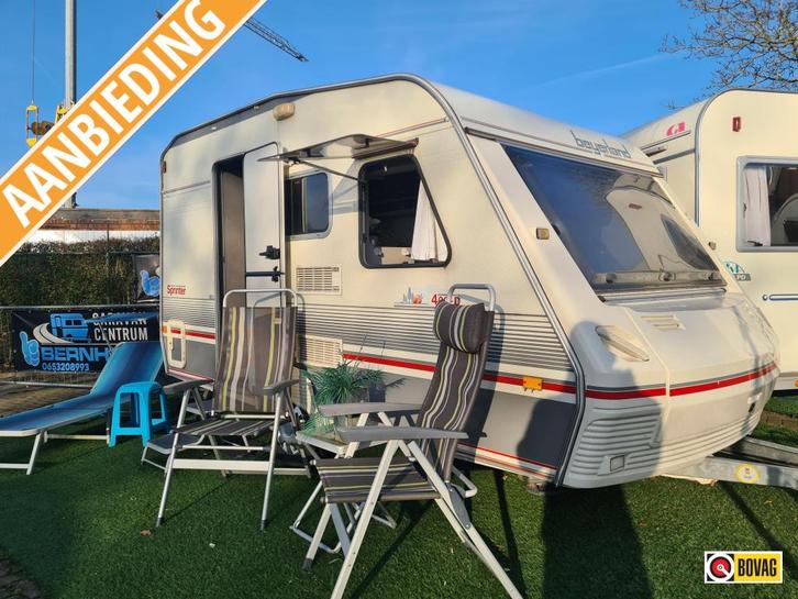 BEIJERLAND SPRINTER 400 DV / VOORTENT EN LUIFEL, Caravans en Kamperen, Caravans, Bedrijf, Treinzit, Beyerland, Dwarsbed, Overige typen