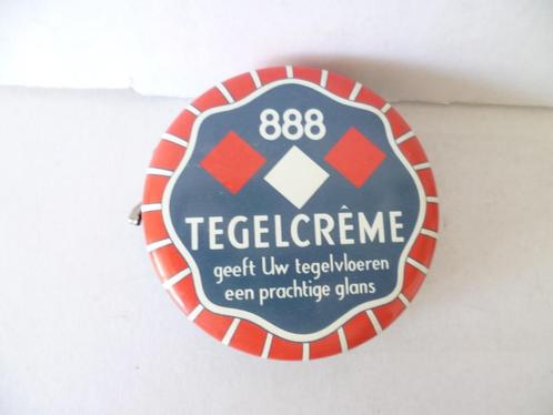 Blik Tegelcréme Chemische Fabriek Wilp bij Deventer 888., Verzamelen, Blikken, Zo goed als nieuw, Overige merken, Ophalen of Verzenden