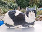 Oude metalen platte poes/kat.DALEN,DRENTHE, Ophalen of Verzenden, Gebruikt