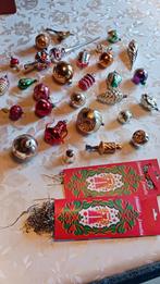 Oude Kerstballen met Piek en Lametta, Diversen, Kerst, Ophalen of Verzenden, Gebruikt