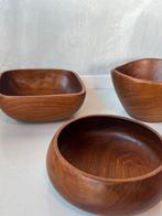 Vintage schalen teak fruitschaal teakhout schaal prijs p/st, Huis en Inrichting, Gebruikt, Schaal, Ophalen of Verzenden, Onbekend