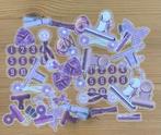Paars, Journaling, scrapbooking, dagboek, junk stickers, Verzenden, Nieuw, Meerdere stickers