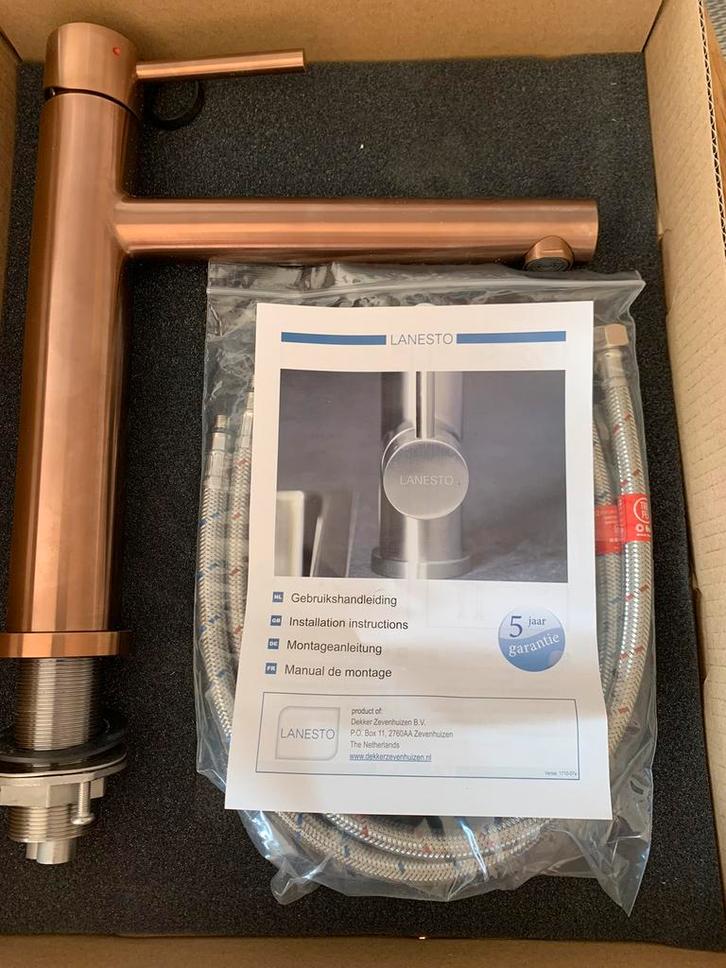 Keuken mengkraan nieuw kleur metallic koper in doos, Doe-het-zelf en Verbouw, Sanitair, Nieuw, Kraan, Koper, Ophalen of Verzenden