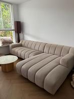 FonQ Hoekbank Chaise Longue links - Beige, Huis en Inrichting, 250 tot 300 cm, 75 tot 100 cm, Ophalen of Verzenden, Zo goed als nieuw