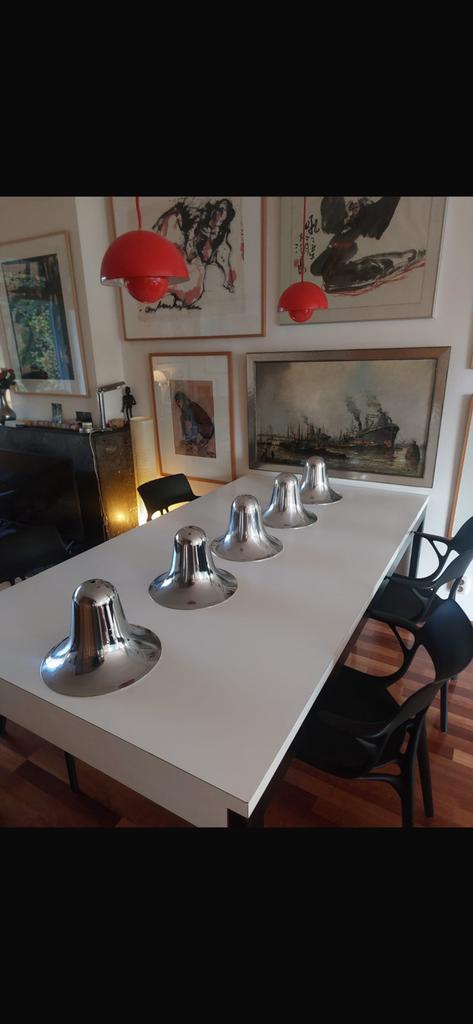 5 (!) vintage VerPan PanTop design lampen - Verner Panton, Huis en Inrichting, Lampen | Hanglampen, Gebruikt, Minder dan 50 cm