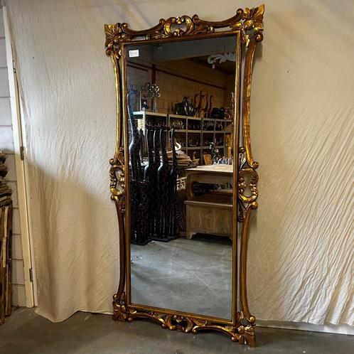 Barok Spiegel -houten lijst - Goud- 200 x 100 cm -TTM Wonen, Antiek en Kunst, Antiek | Spiegels, 100 tot 150 cm, 200 cm of meer