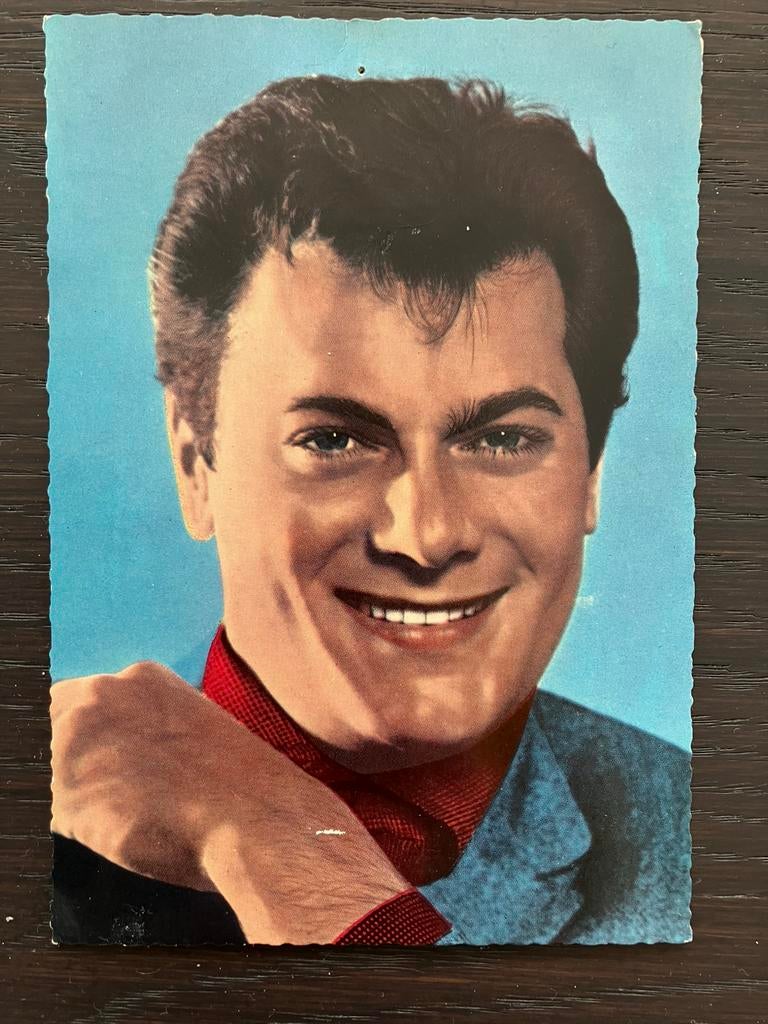 Ansichtkaart Tony Curtis, Ophalen of Verzenden, 1960 tot 1980, Gebruikt, Overige onderwerpen