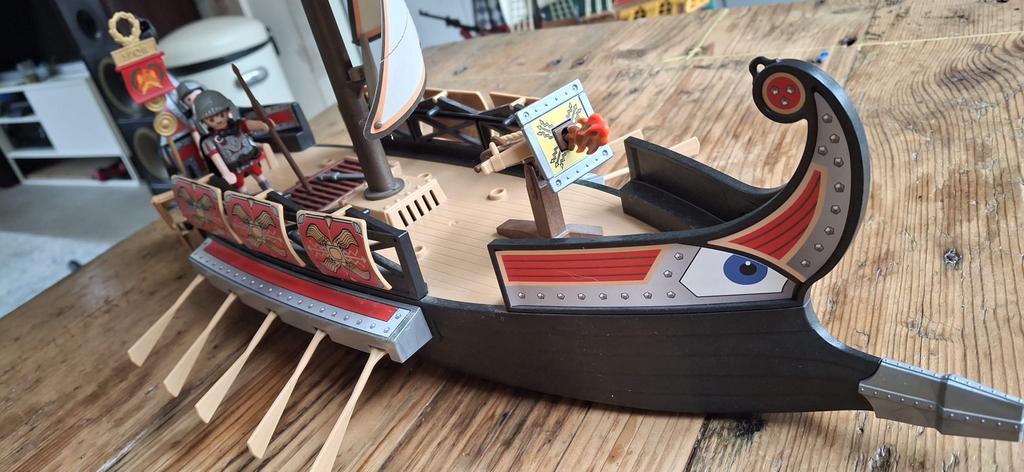 Playmobil Romeins schip, Kinderen en Baby's, Speelgoed | Playmobil, Ophalen, Zo goed als nieuw, Complete set