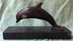 Bronzen beeldje dolfijn, Antiek en Kunst, Ophalen of Verzenden