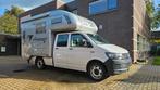 VW T6 automaat 4-motion PickUp met Tischer Camper, Caravans en Kamperen, Automaat, Buscamper of Camperbus, Ringverwarming, Luifel
