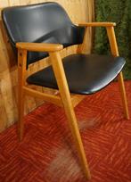 Retro Danish Erik Kirkegaard Design brutalist desk chair Art, Ophalen, Gebruikt, Zwart, Bureaustoel