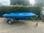 Prachtige snelle JEANNEAU CAP 370+trailer + evt.Johnson 25pk, Watersport en Boten, Ophalen, Overige typen