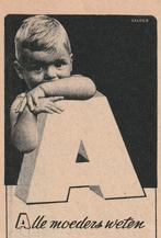 retro reclame 1947 Zwitsal baby de letter A poederbus, Verzamelen, Retro, Verzenden, Overige typen