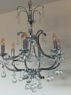zilver kleurige kroonluchter, Huis en Inrichting, Lampen | Kroonluchters, Ophalen of Verzenden, Zo goed als nieuw