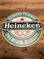 Metalen wandbord Heineken rond 20 cm, Ophalen of Verzenden, Nieuw, Reclamebord